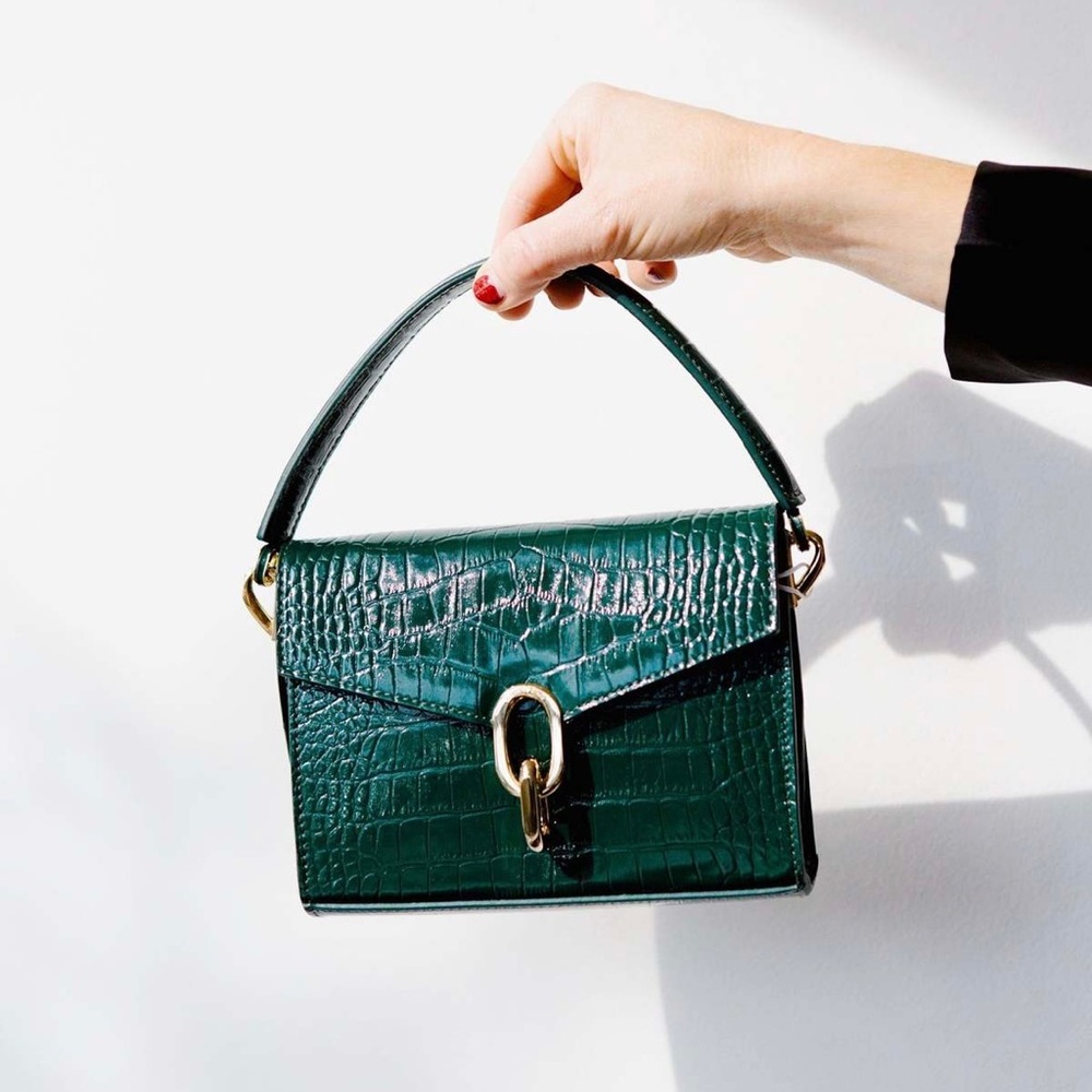 Brand New- Anine Bing Mini Colette Bag in Emerald Green 💚✨